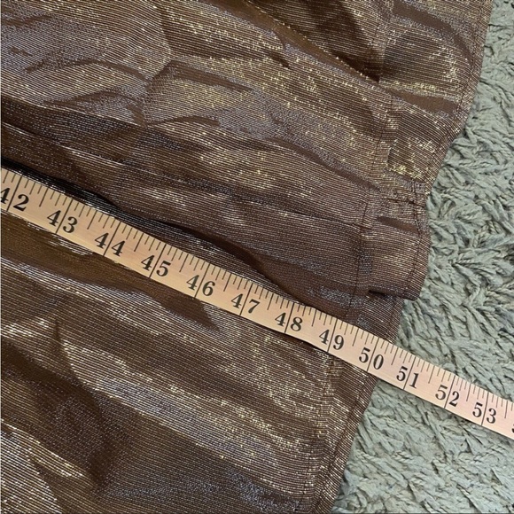 Moving sale A.L.C. NWT Elara Dress in Bitter Chocolate Gold Silk Metallic Size 0 - Picture 6 of 8